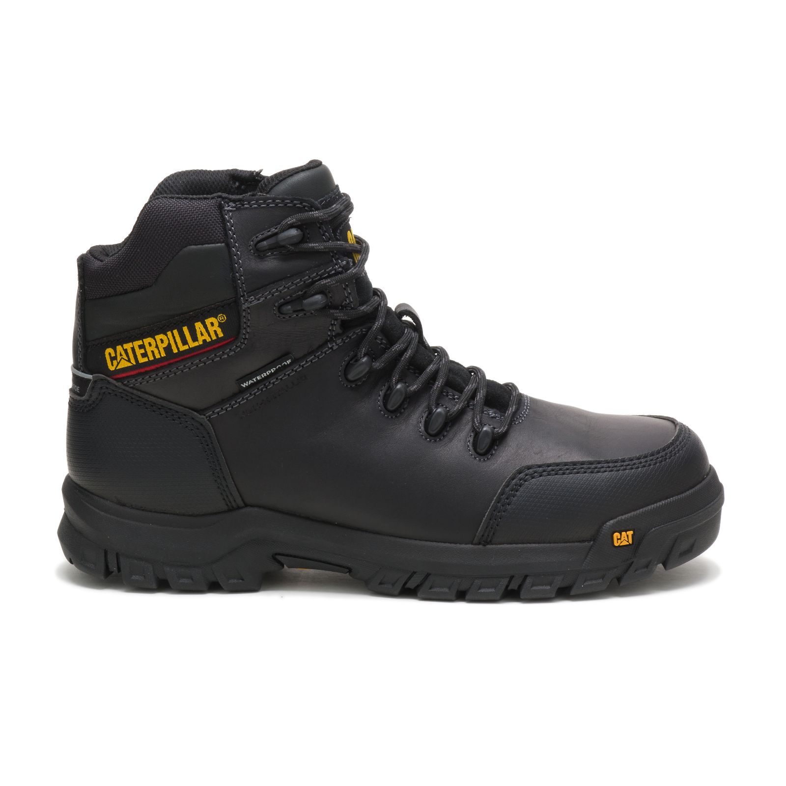 Caterpillar Boots South Africa - Cat Men's Resorption Waterproof Composite Toe Work Boots Black SP0429781